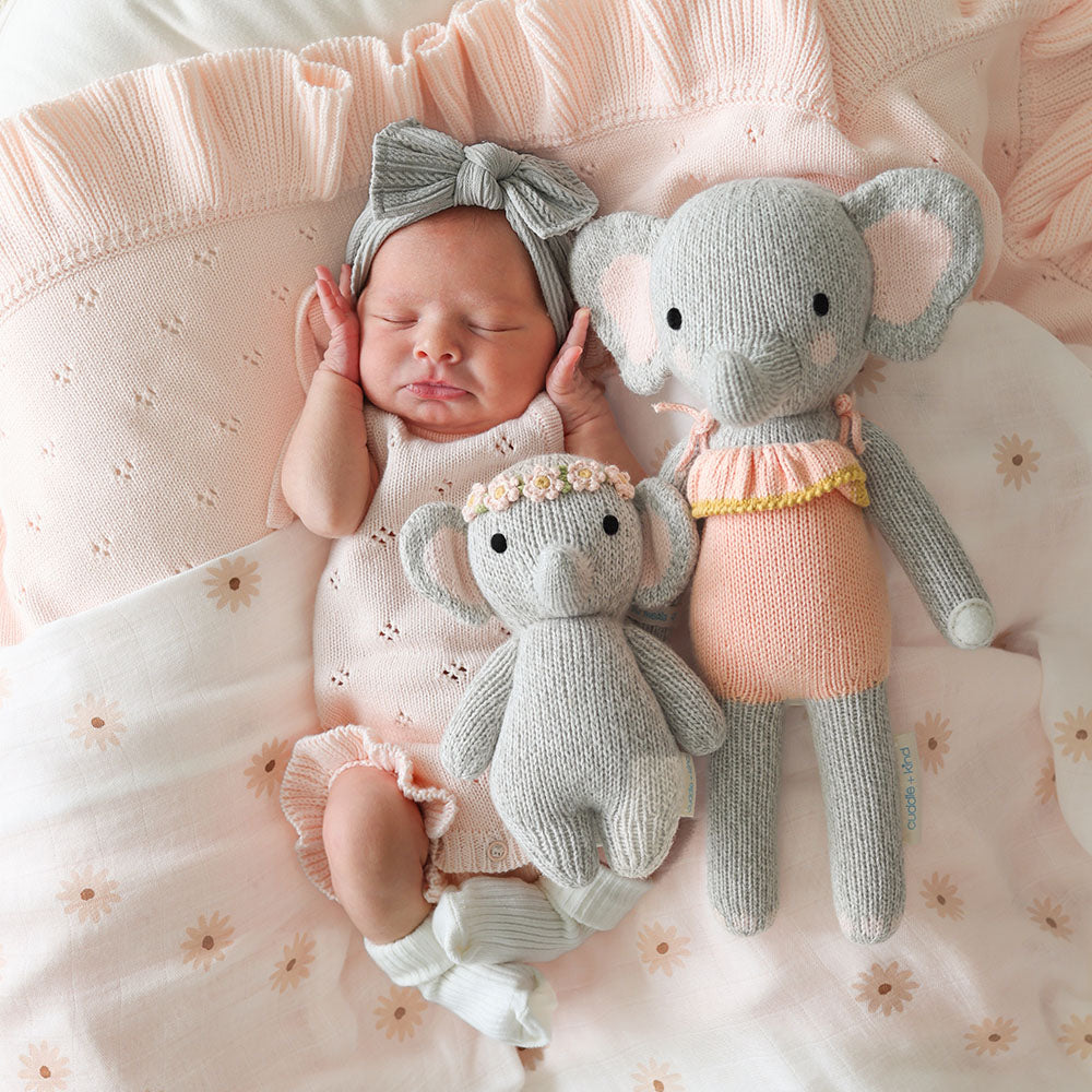 Cuddle + Kind Baby Elephant - Blush Floral