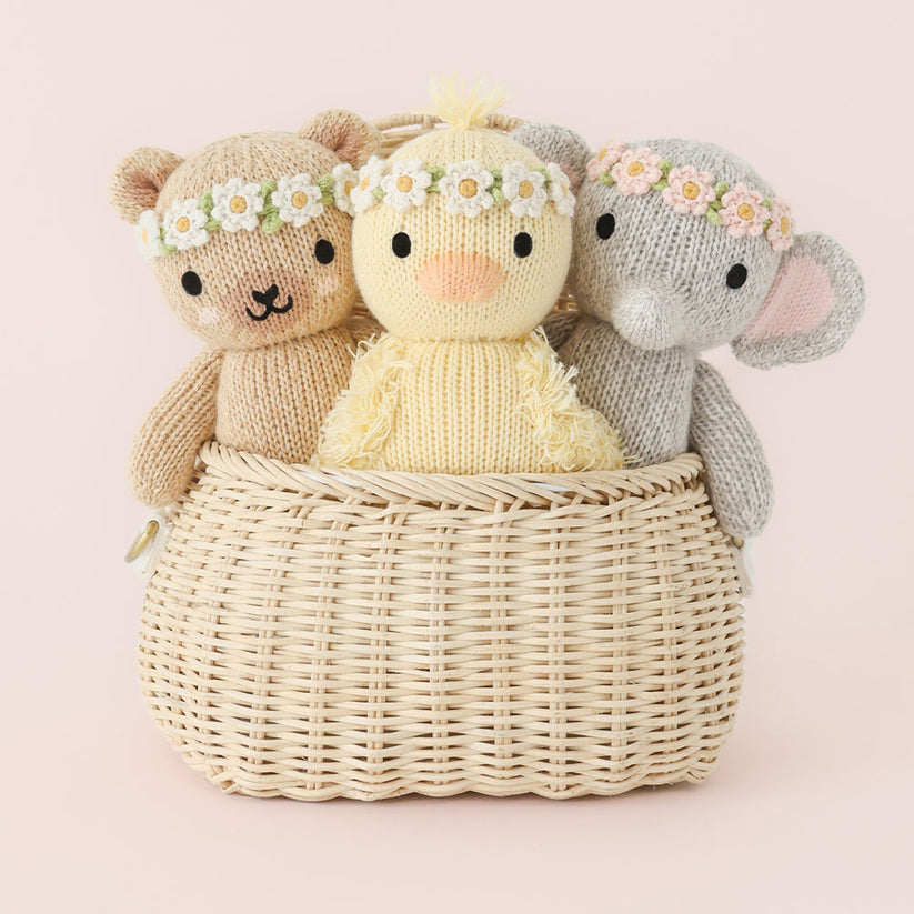 Cuddle + Kind Baby Honey Bear - Ivory Floral