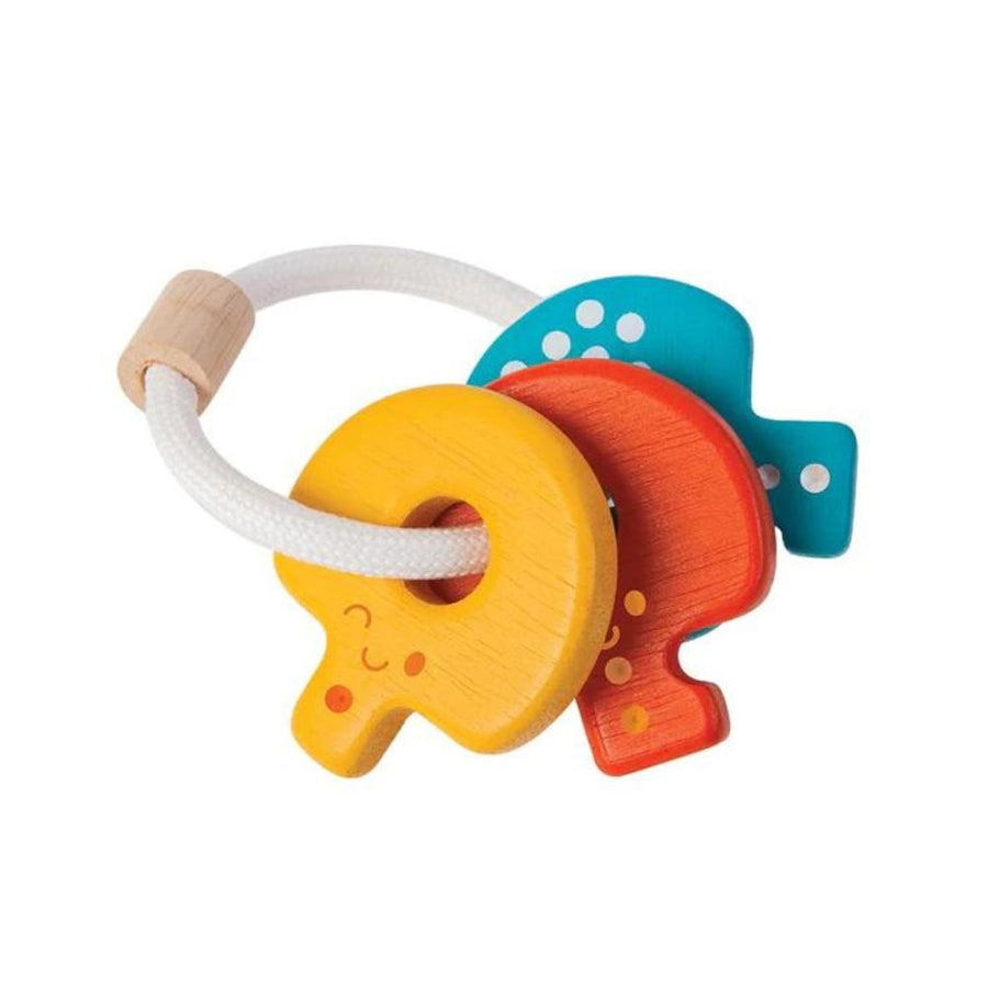 PlanToys Baby Keys Rattle - Rainbow