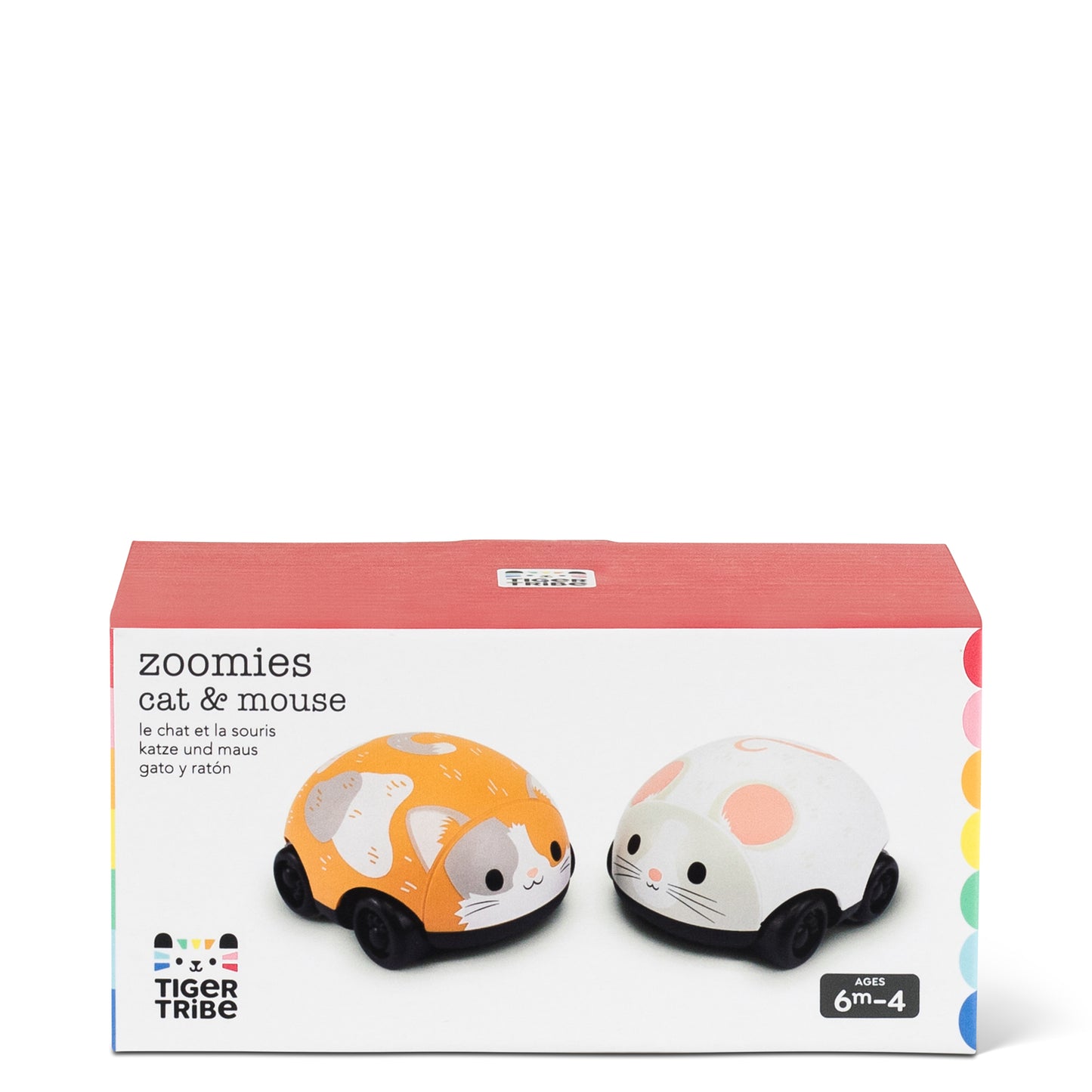 Tiger Tribe - Pull Back Zoomies Baby Toy - Cat and Mouse