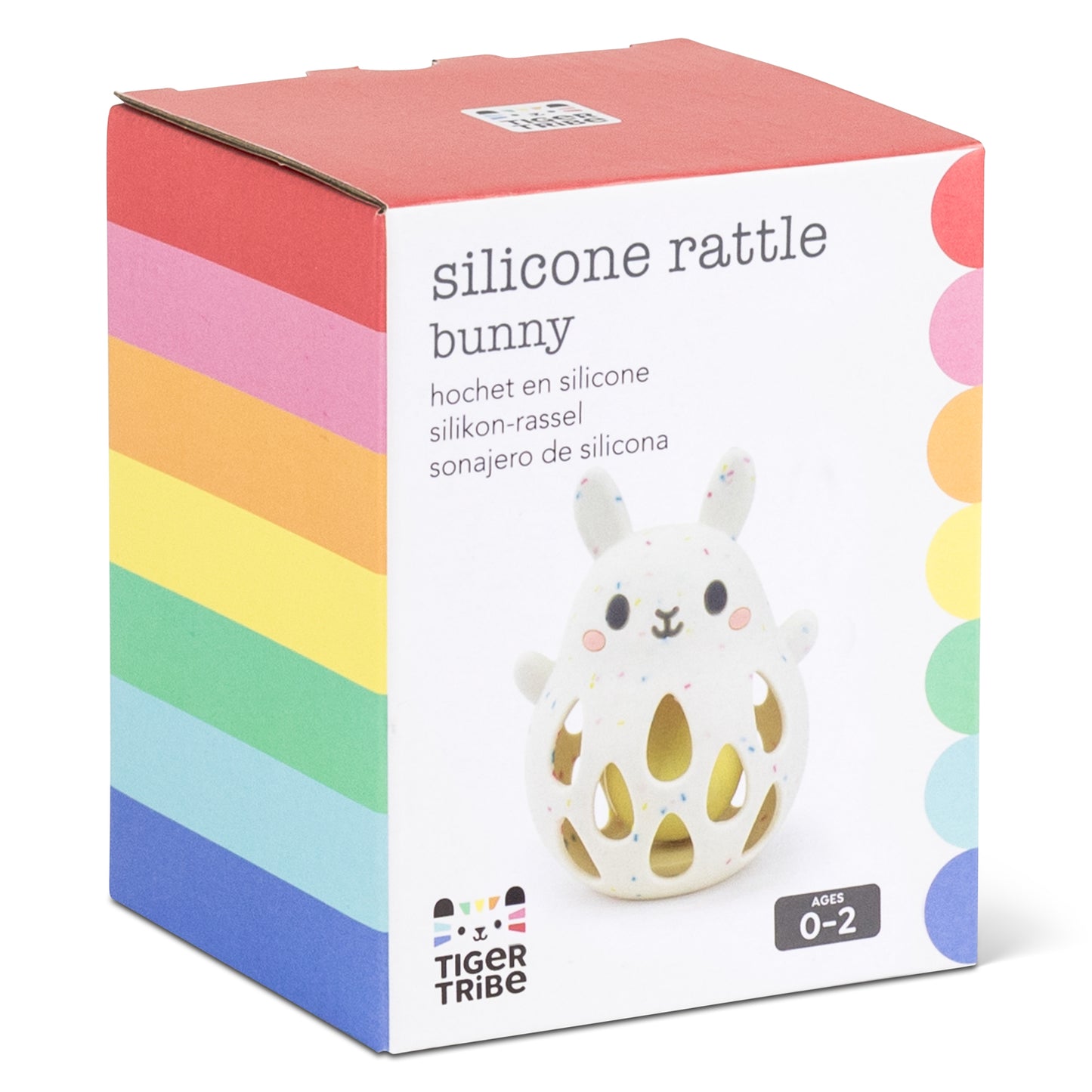 Tiger Tribe - Silicone Baby Rattle - Bunny