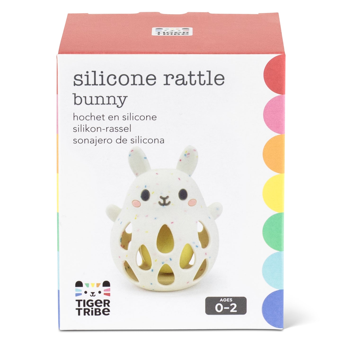 Tiger Tribe - Silicone Baby Rattle - Bunny