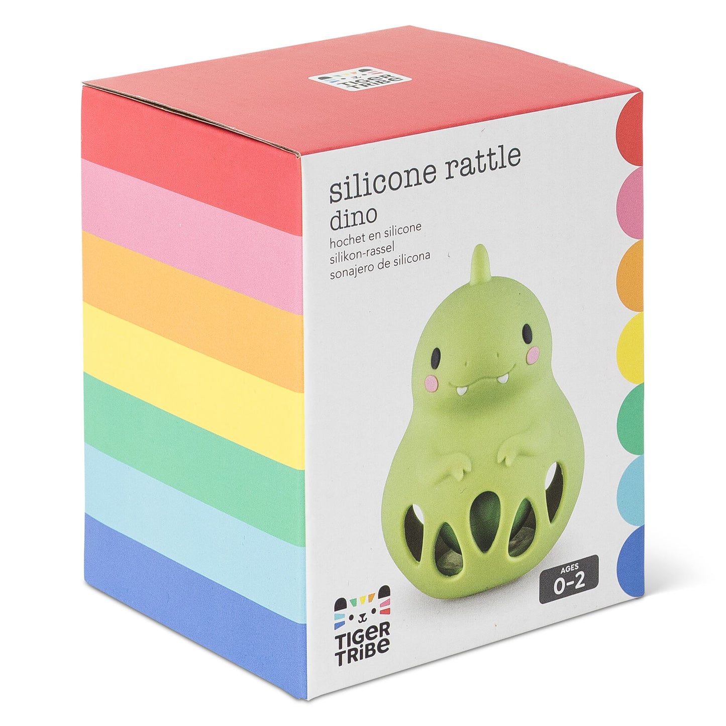 Tiger Tribe - Silicone Rattle - Dino