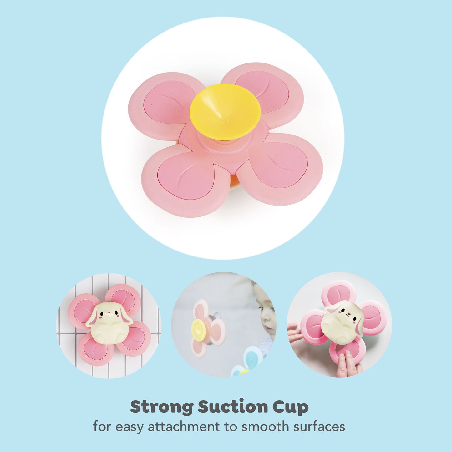 Tiger Tribe - Suction Sensory Spinner - Bunny