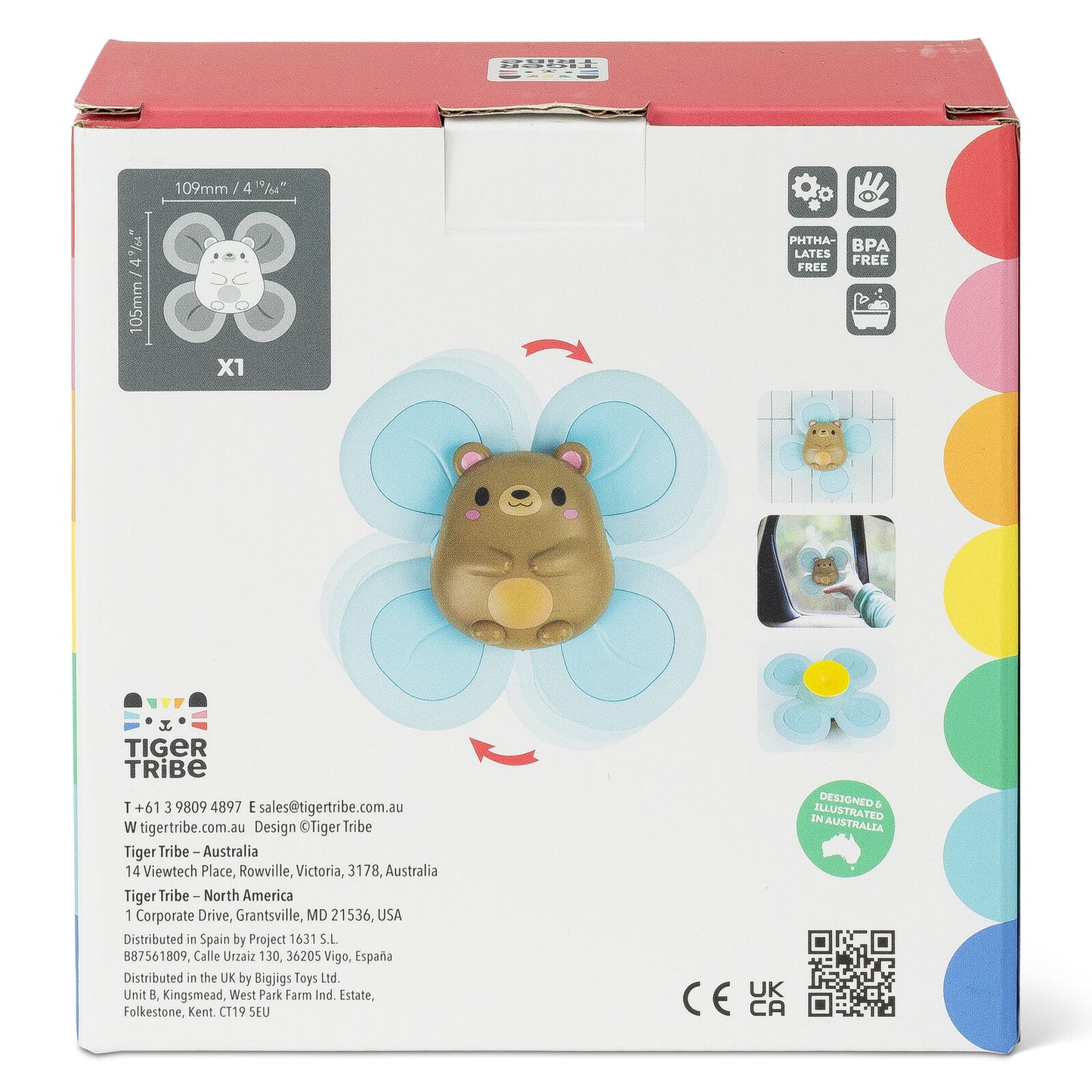 Tiger Tribe - Suction Sensory Spinner - Bear