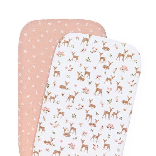 Jersey Bedside Sleeper Fitted Sheet 2 Pack - Sophia's Garden