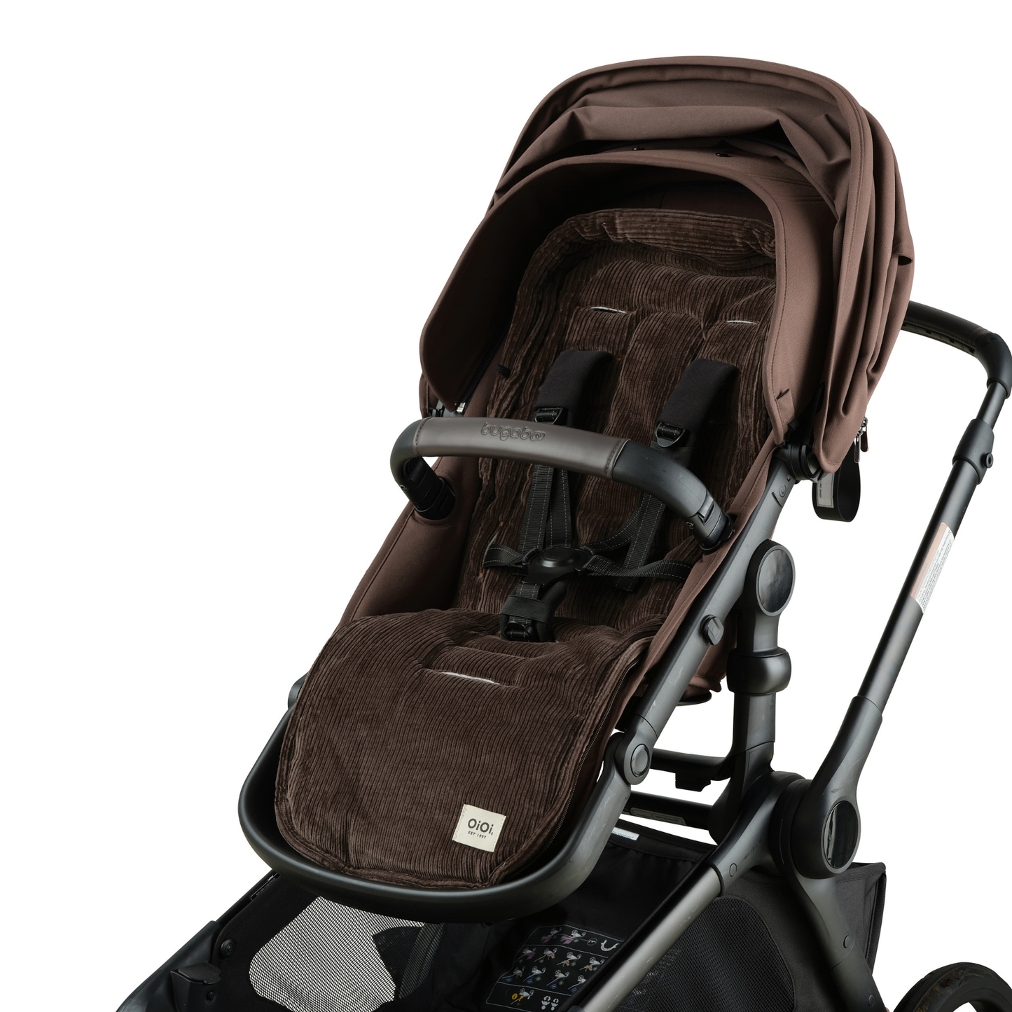 4-in-1 Convertible Footmuff - Chocolate Brown Corduroy