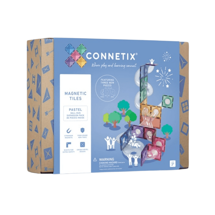 Connetix Pastel Bundle - Ball Run Pack - Expansion Pack - 16 Replacement Balls | Serenity Kids