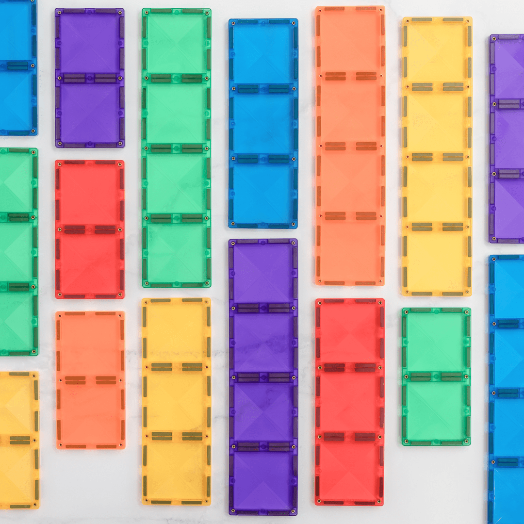 Connetix Tiles Rainbow Rectangle Pack 18 Piece