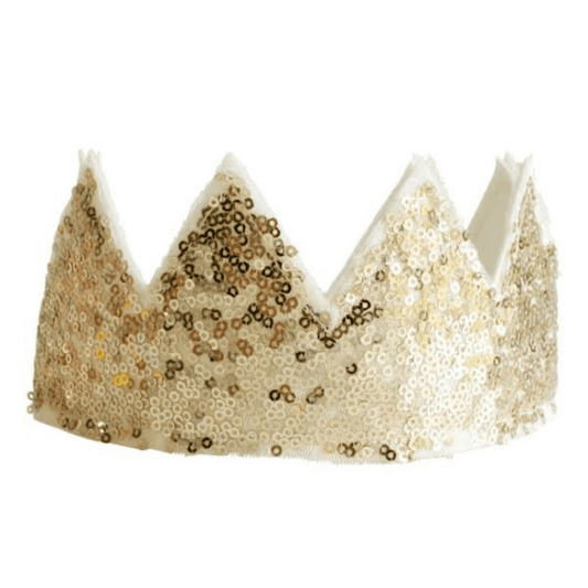 Alimrose - Sequin Sparkle Crown - Gold
