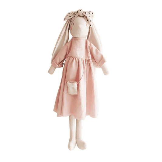 Alimrose - Sofia Bunny - 70cm Pink Linen