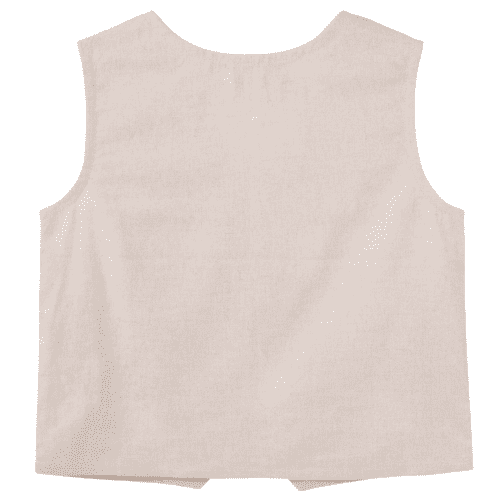 Boys Finley Linen Sand Vest