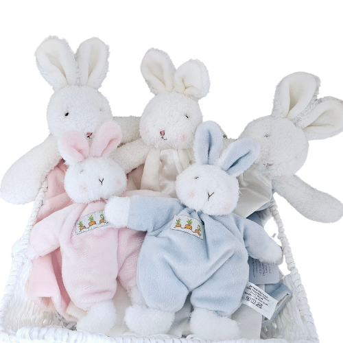 Sweet Hops Baby Bunny Rattle - Blue | Serenity Kids