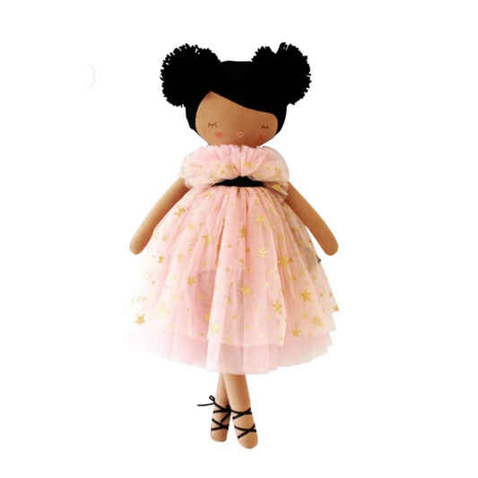 Alimrose - Halle Ballerina Doll 48cm - Light Brown & Ebony