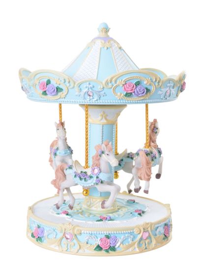 Musical Blue Carousel - Large