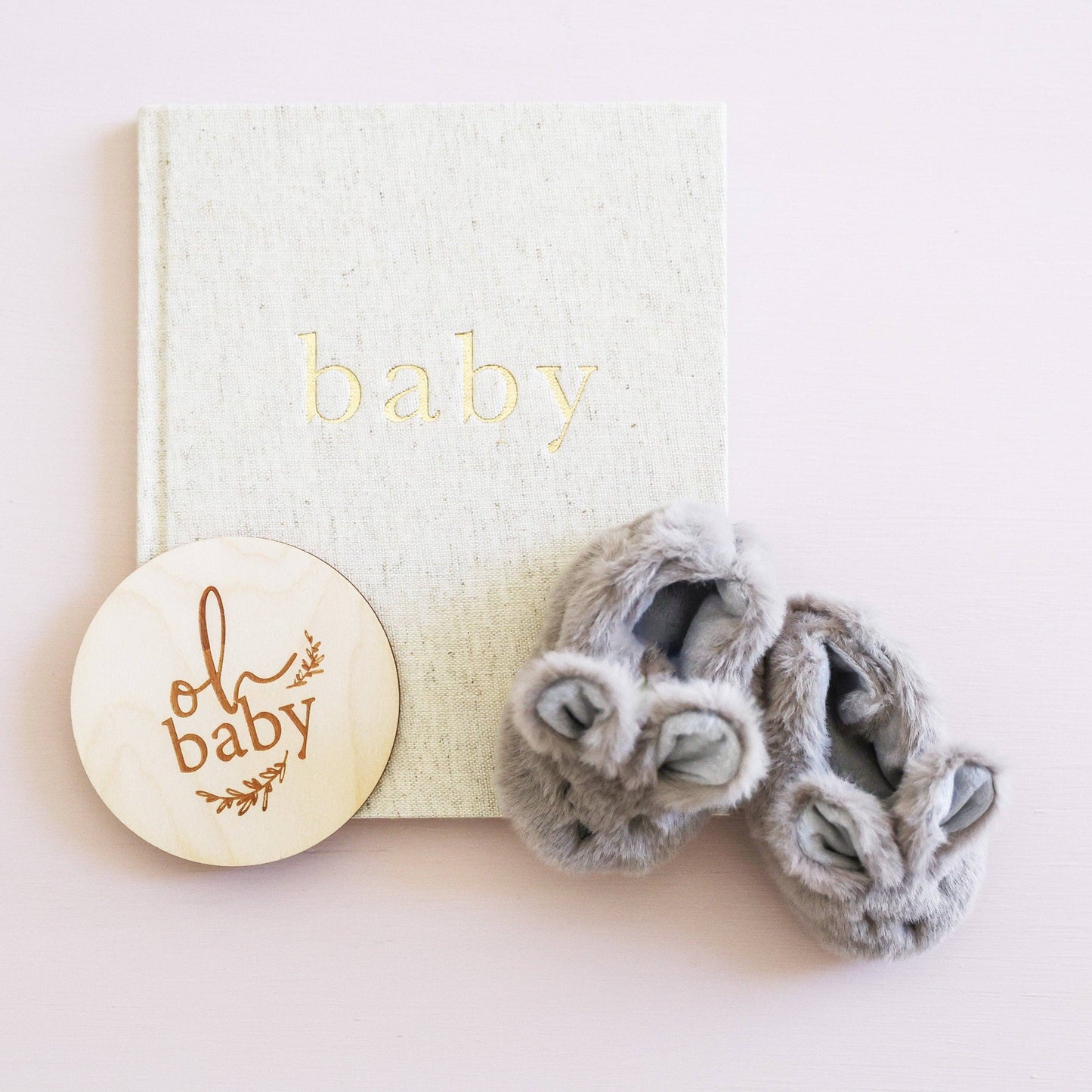 Alimrose Luxe Bunny Booties Grey