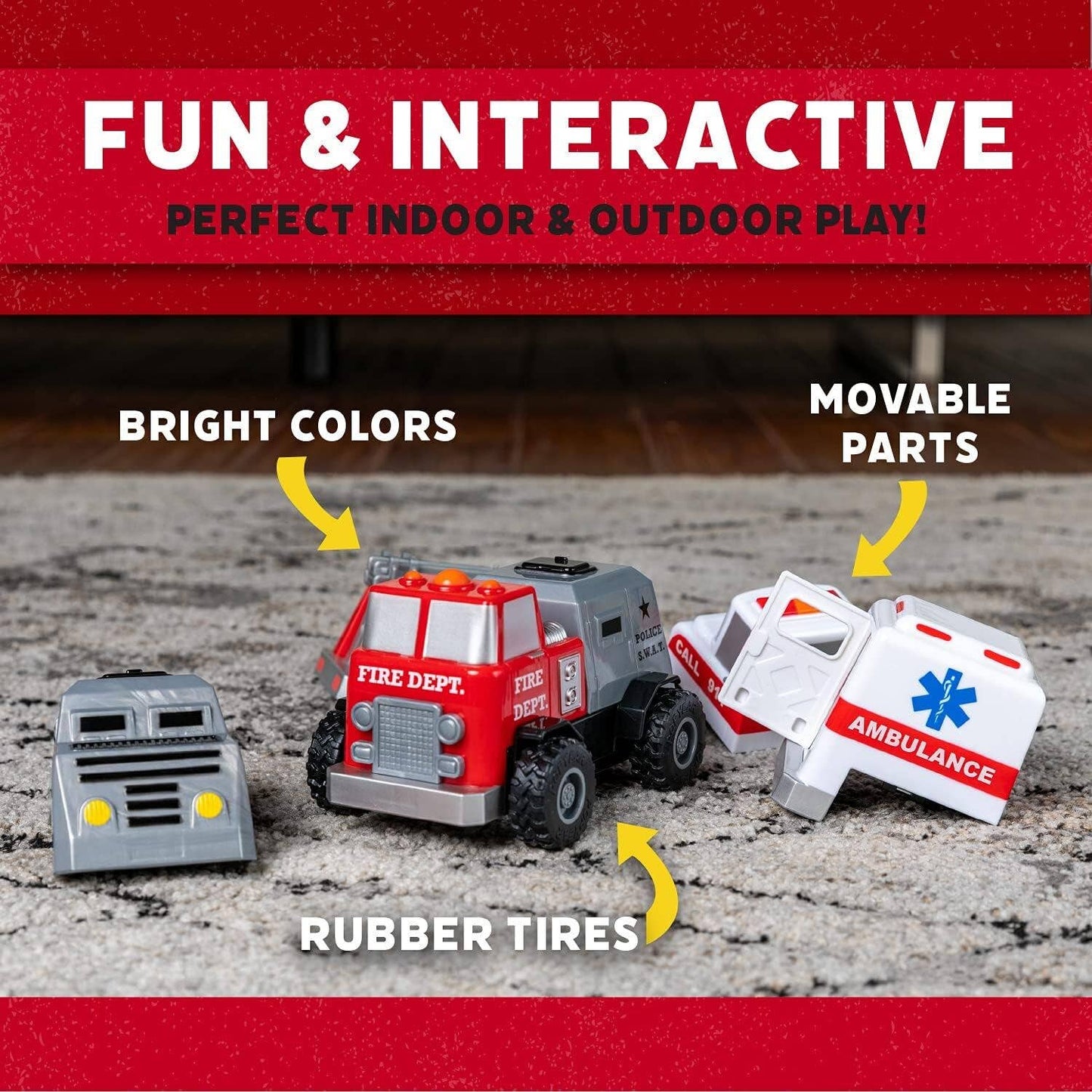 Magnetic: Build A Truck Rescue Toy
