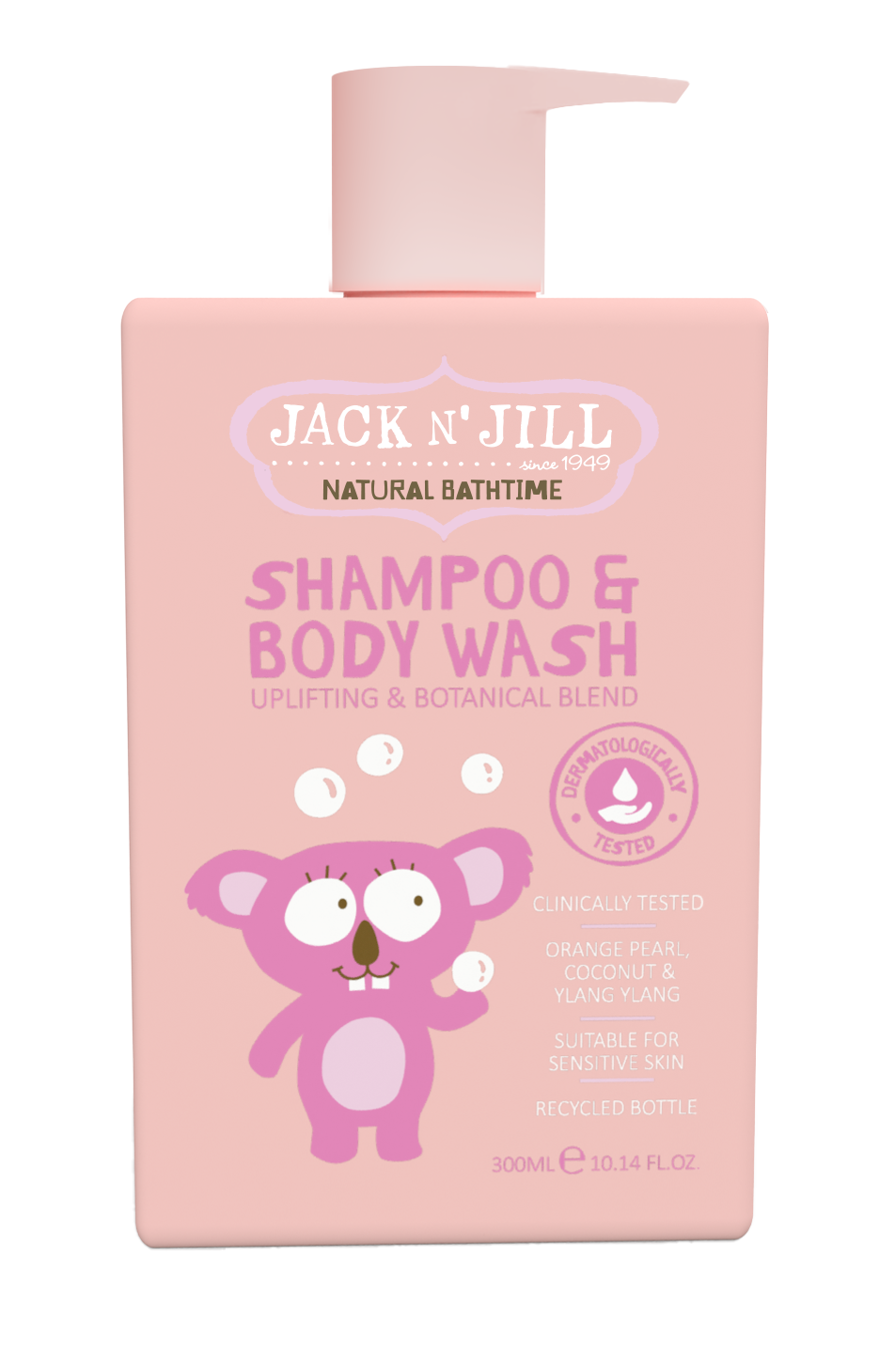 Jack'n'Jill Shampoo & Body Wash - Natural 300mL