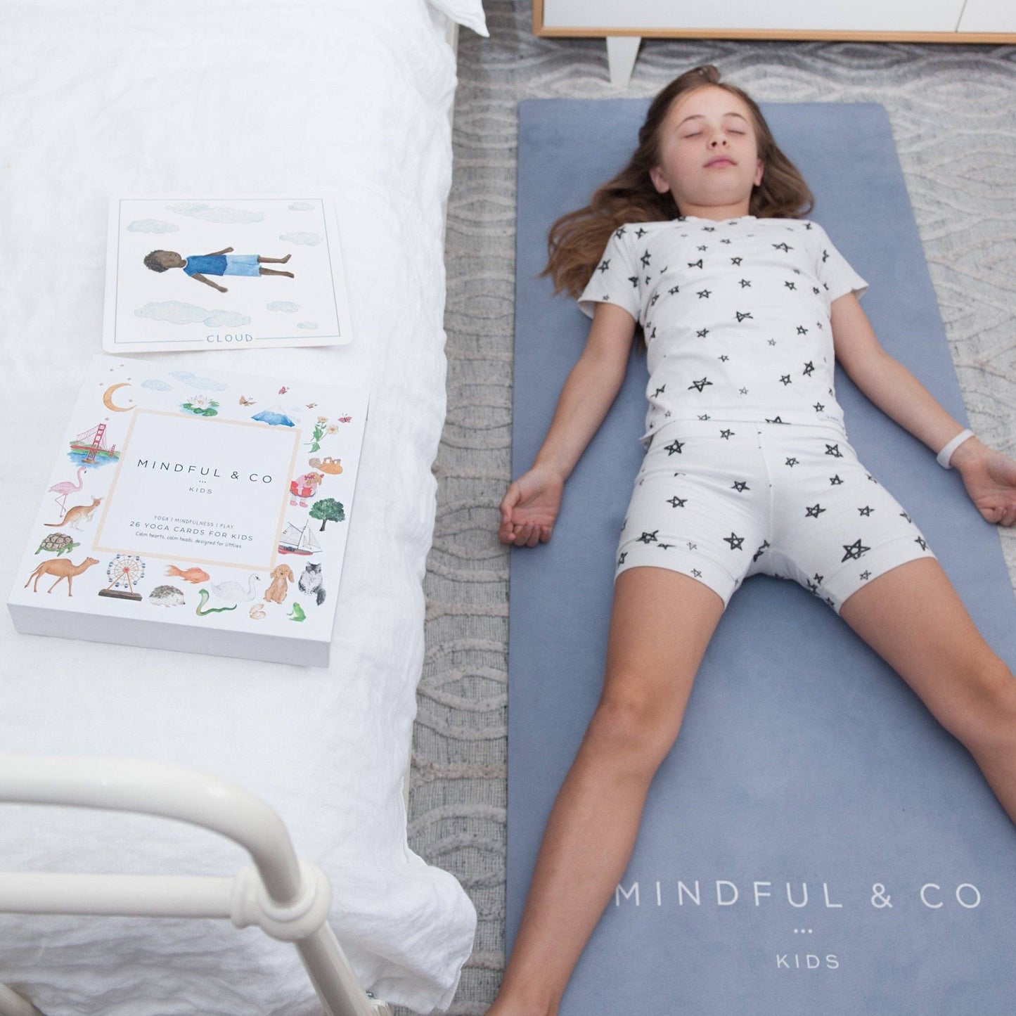 Mindful & Co Kids Yoga Mat – Non-Slip, Eco-Friendly & Washable