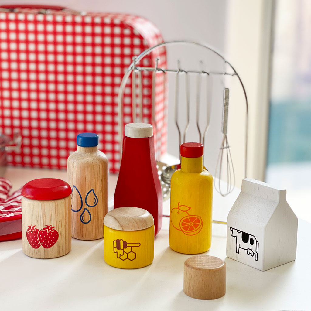 PlanToys - Wooden Food & Beverage Set