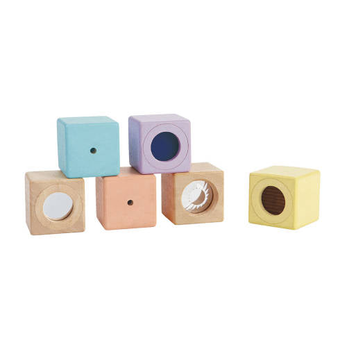 PlanToys - Sensory Baby Blocks - Set of 6