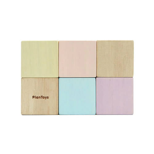 PlanToys - Sensory Baby Blocks - Set of 6