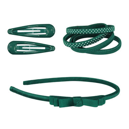 School Basics Hair Accessories Set - Green