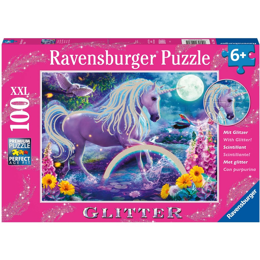 Ravensburger Glitter Unicorn Puzzle 100pc