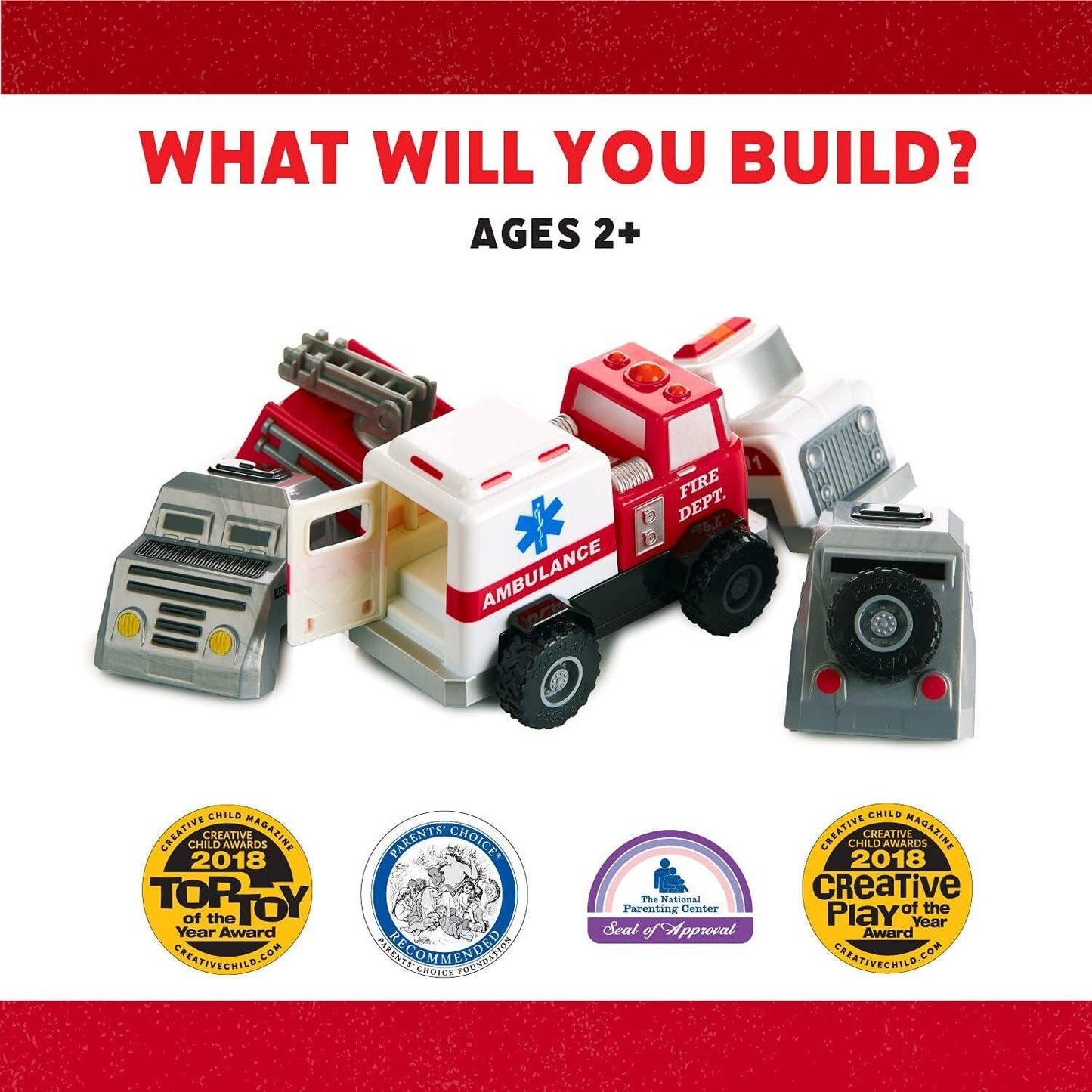 Magnetic: Build A Truck Rescue Toy