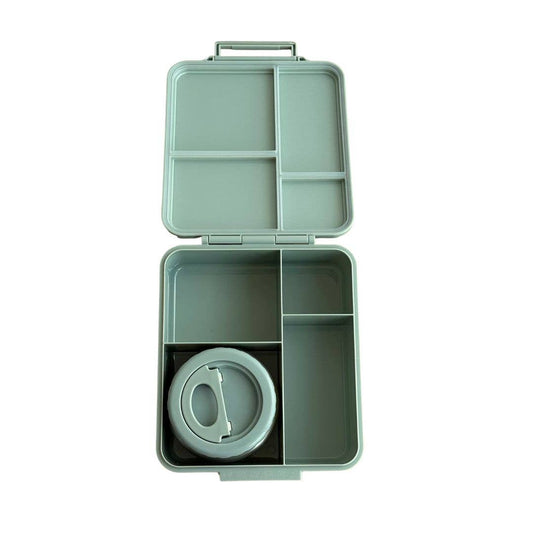 Tritan Bento Lunch Box With Food Jar - Sage