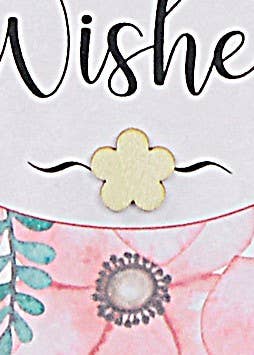 Birthday Wishes Gift Card - Pink Flowers *