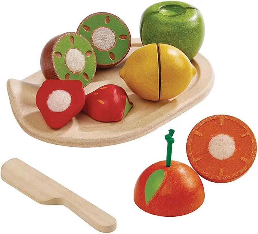 PlanToys - Assorted Cutting Fruit Set