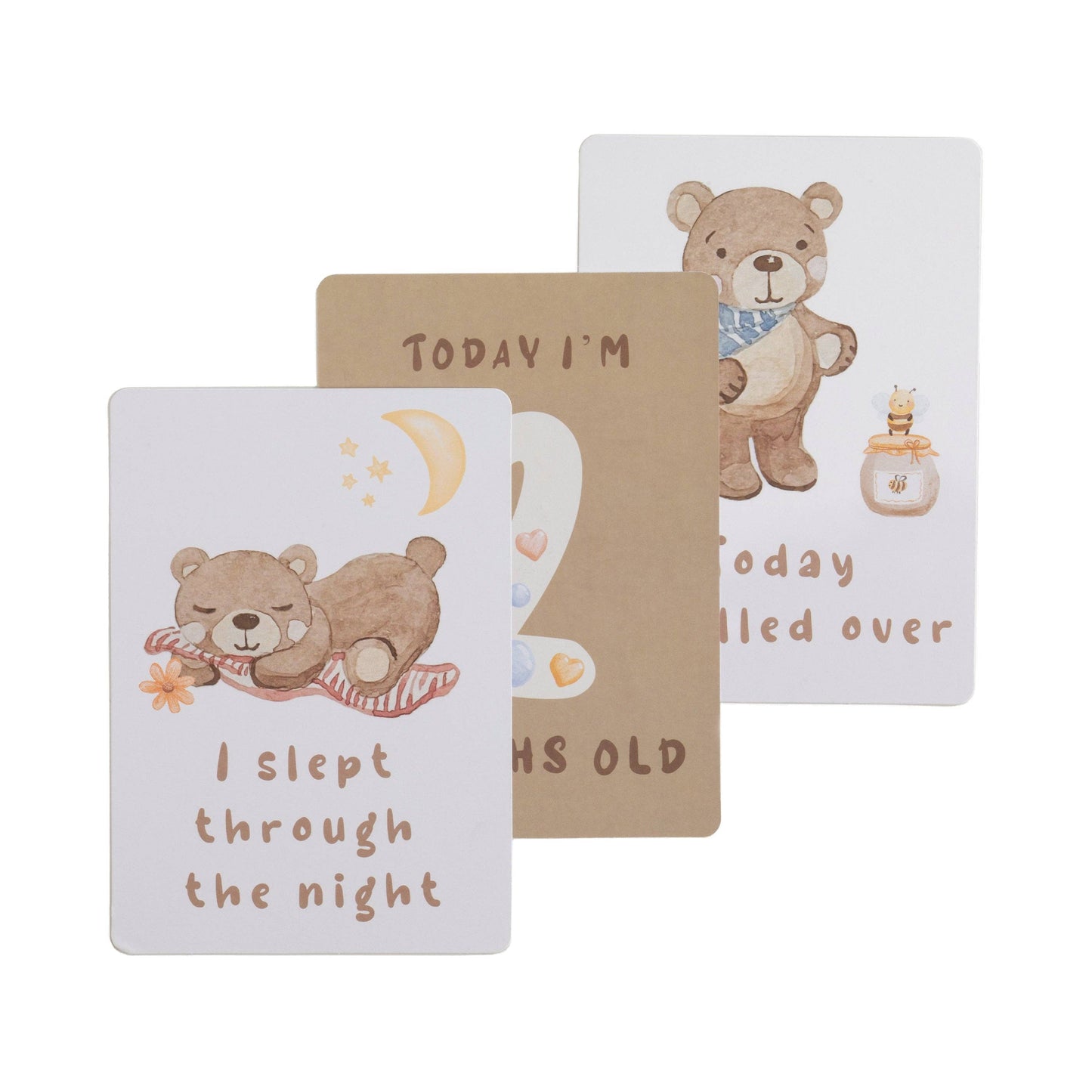 Milestone cards - Cuddly Bear