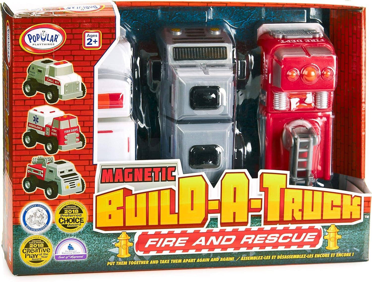 Magnetic: Build A Truck Rescue Toy