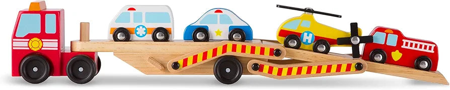 Melissa & Doug - Emergency Vehicle Carrier