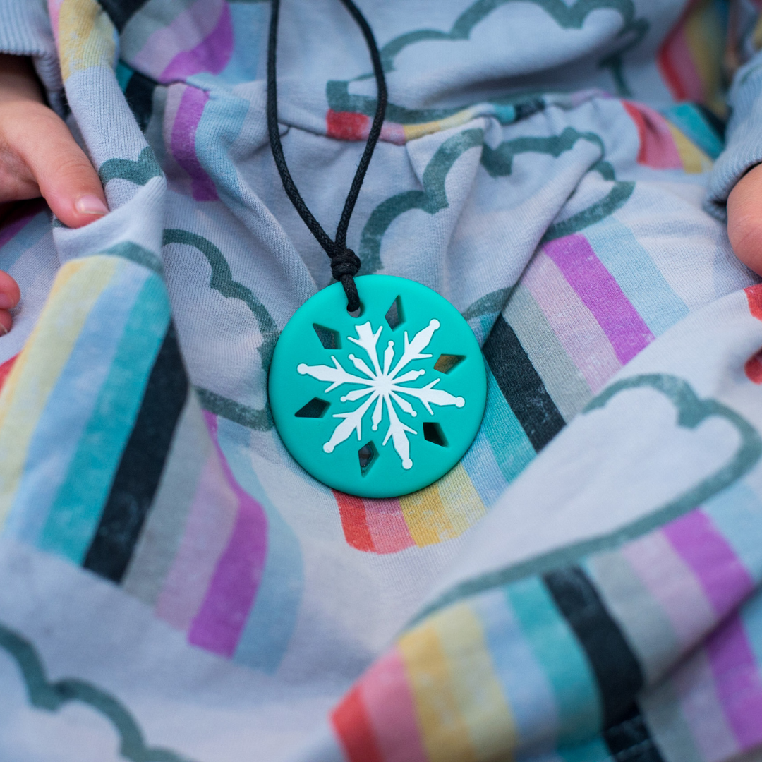 Jellystone Snowflake Sensory Chew Pendant