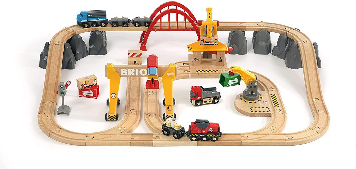 BRIO - Cargo Railway Deluxe Set 54 pieces