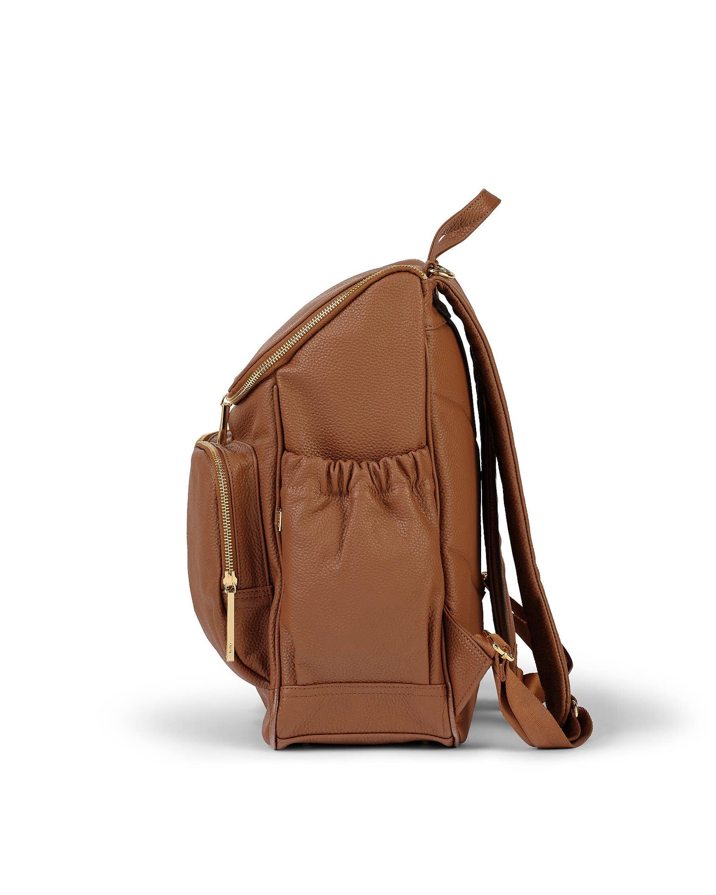 OiOi Signature Nappy Backpack - Terracotta Genuine Leather