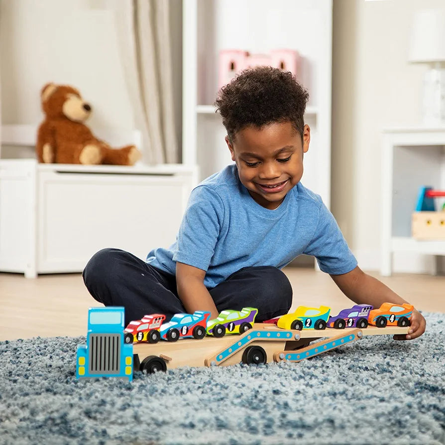 Melissa & Doug - Jumbo Race-Car Carrier