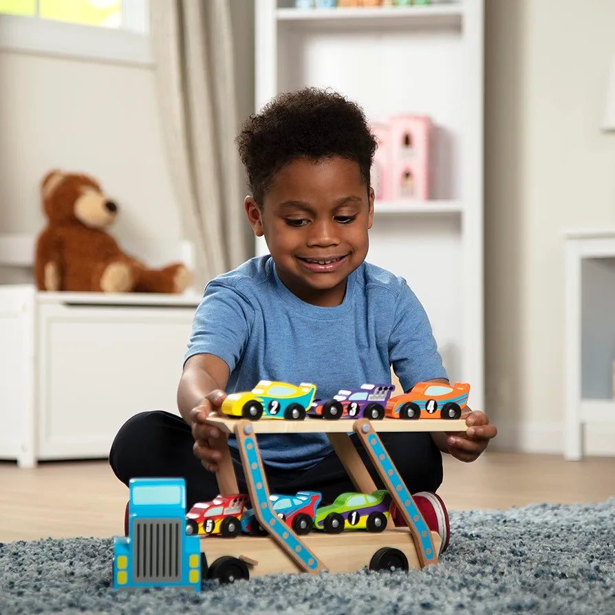 Melissa & Doug - Jumbo Race-Car Carrier