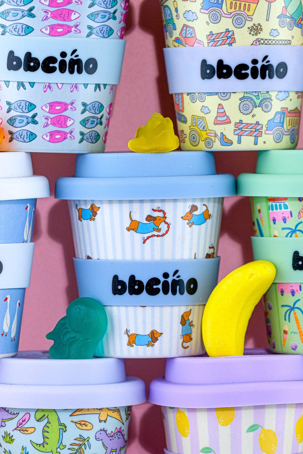 Dash in Blue Babycino Cup - 120ml (STRAW INCLUDED)