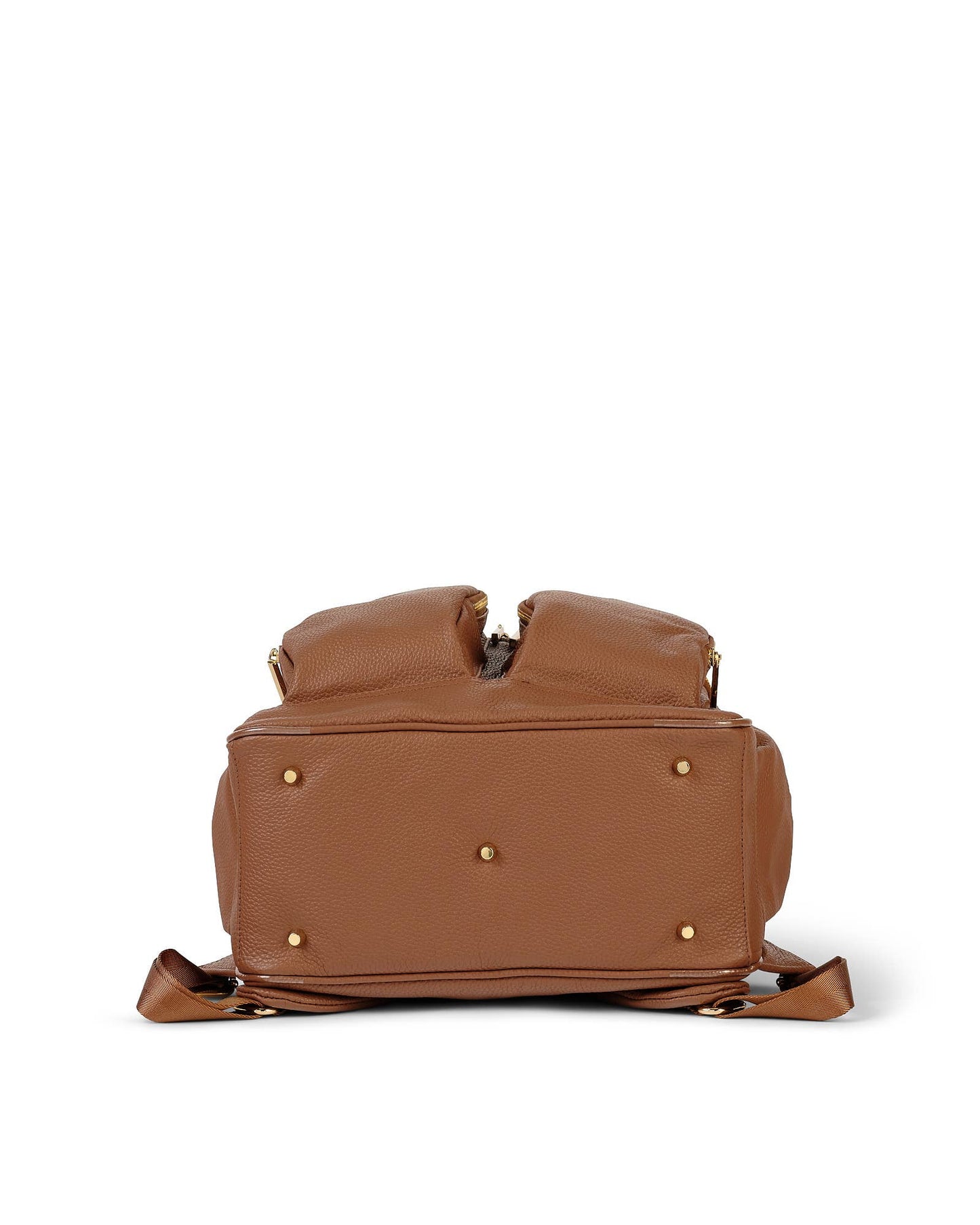 OiOi Signature Nappy Backpack - Terracotta Genuine Leather