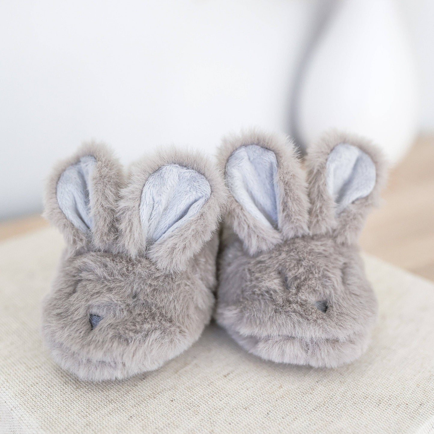 Alimrose Luxe Bunny Booties Grey