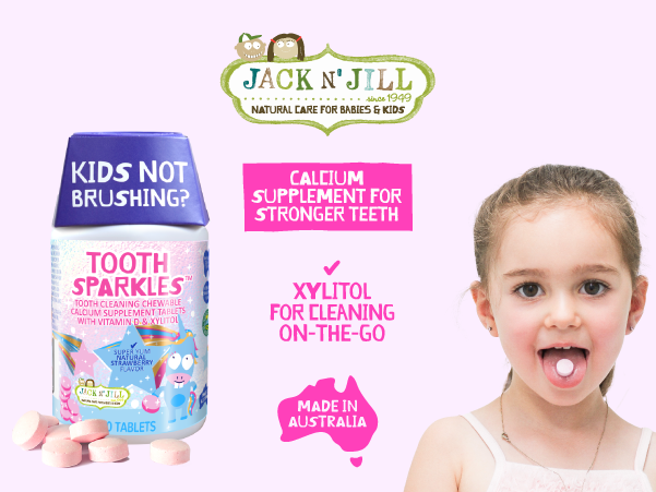 Jack'n'Jill Tooth Sparkles 60 pack - Tooth Cleaning chews