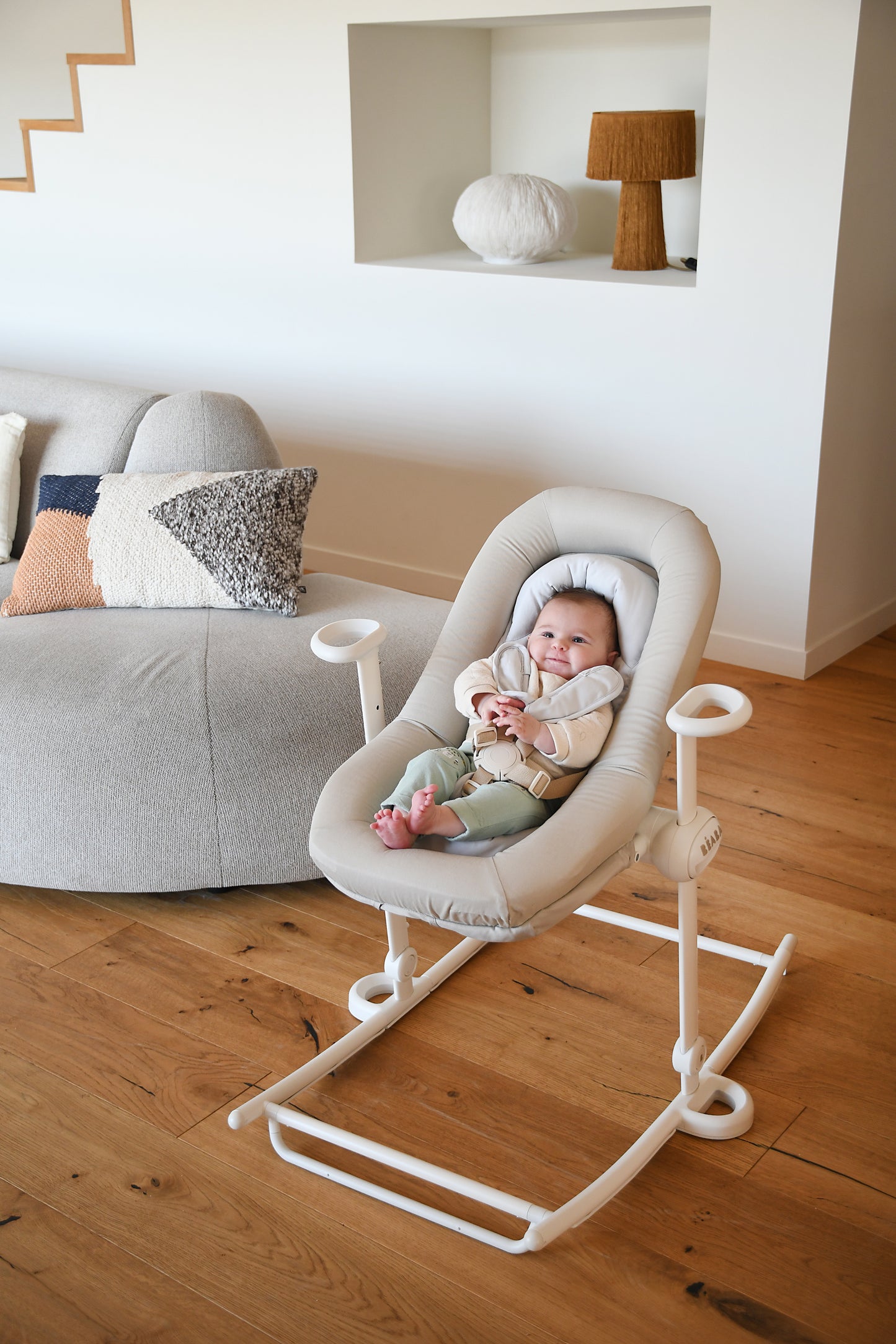 Beaba Up & Down Bouncer Plus - Sea Salt