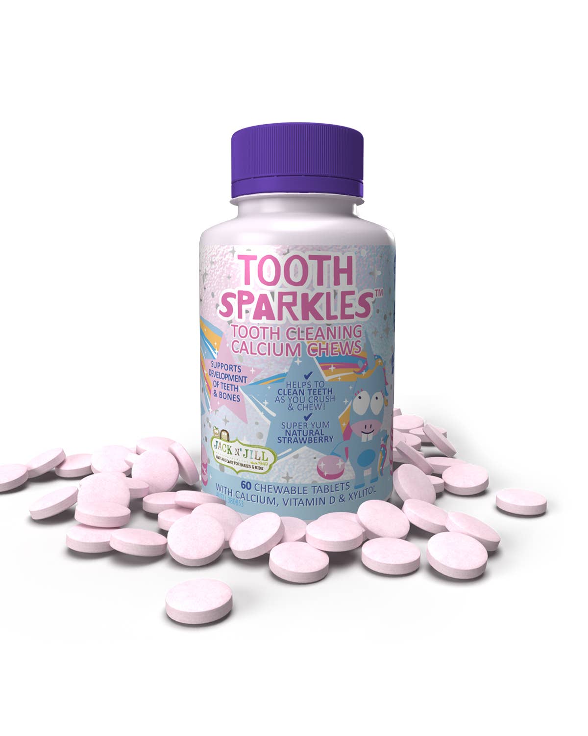 Jack'n'Jill Tooth Sparkles 60 pack - Tooth Cleaning chews