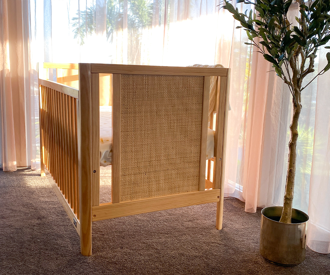 Aliya Rattan Cot – Natural