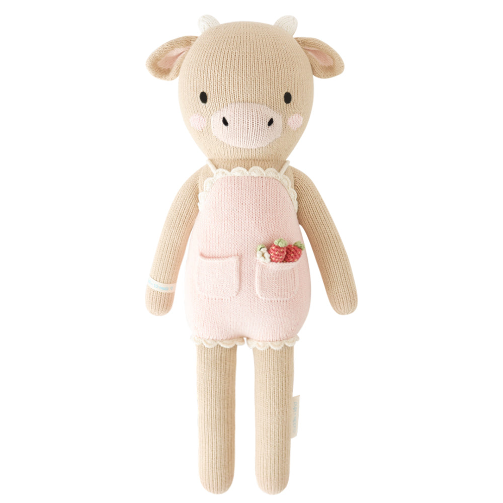 Cuddle + Kind Little Ava The Cow 13" - Powder Pink