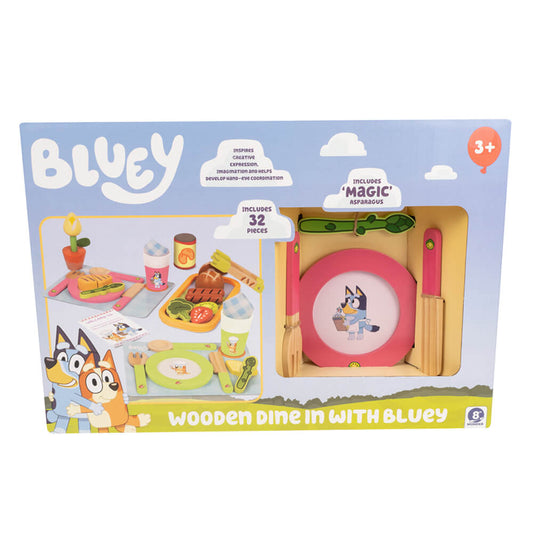 BLUEY - WOODEN DINE IN WITH BLUEY SET