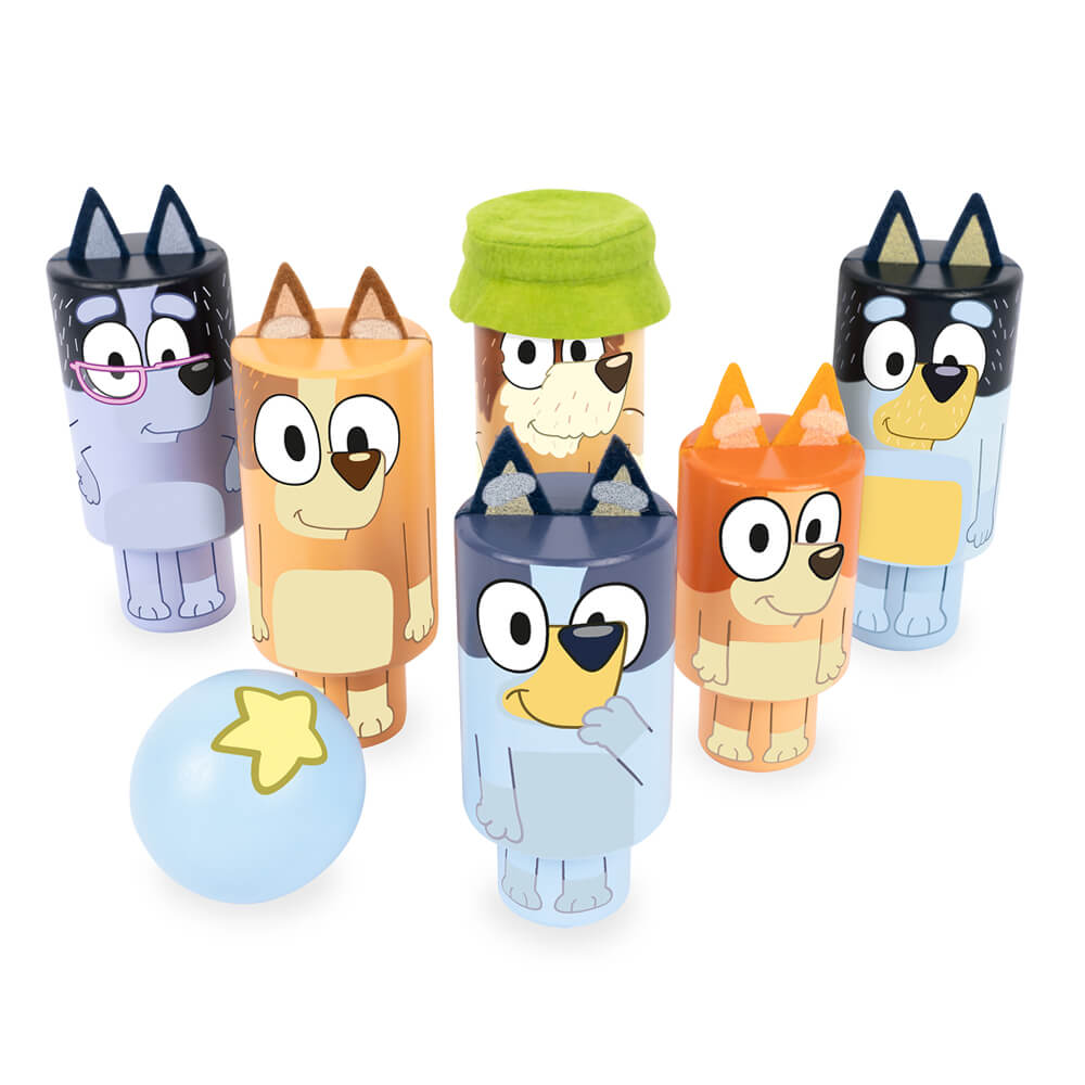 Bluey Wooden Character Skittles | Serenity Kids